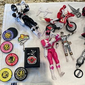 Lot of 1990s Power Rangers Toys